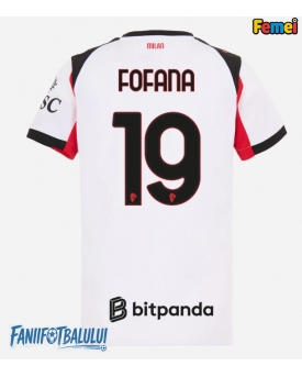AC Milan Youssouf Fofana #19 Tricou Fotbal Replică 2025-26 Femei Deplasare